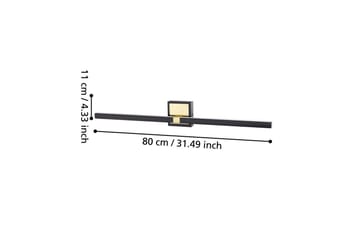 Seinävalaisin Eglo Peguera 800 mm - Musta - Valaistus - Kalustevalaisin & integroidut valaisimet - Peilivalaistus