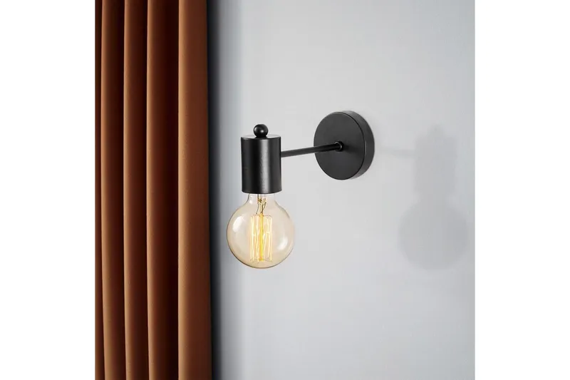 Seinävalaisin Hexaia Musta - Musta - Valaistus - Sisävalaistus & lamput - Erikoisvalaisin - Riisipaperivalaisin