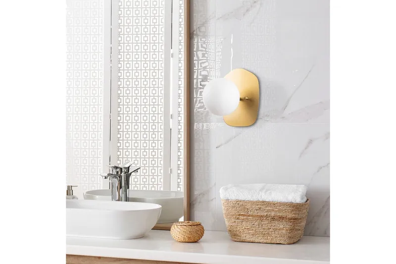 Seinävalaisin Kaivo Kulta - Kulta - Valaistus - Sisävalaistus & lamput - Erikoisvalaisin - Riisipaperivalaisin