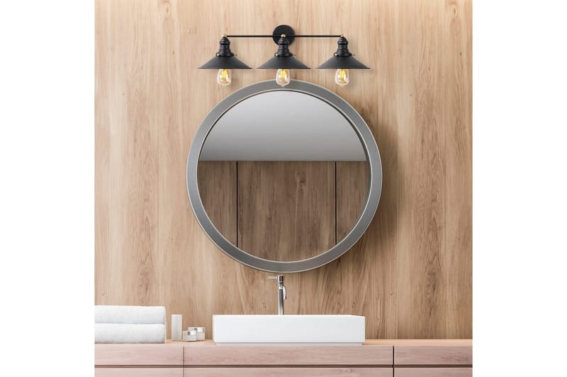 Seinävalaisin Kartionmuotoinen Musta / Antiikki - Musta/Antrasiitti - Valaistus - Sisävalaistus & lamput - Erikoisvalaisin - Riisipaperivalaisin