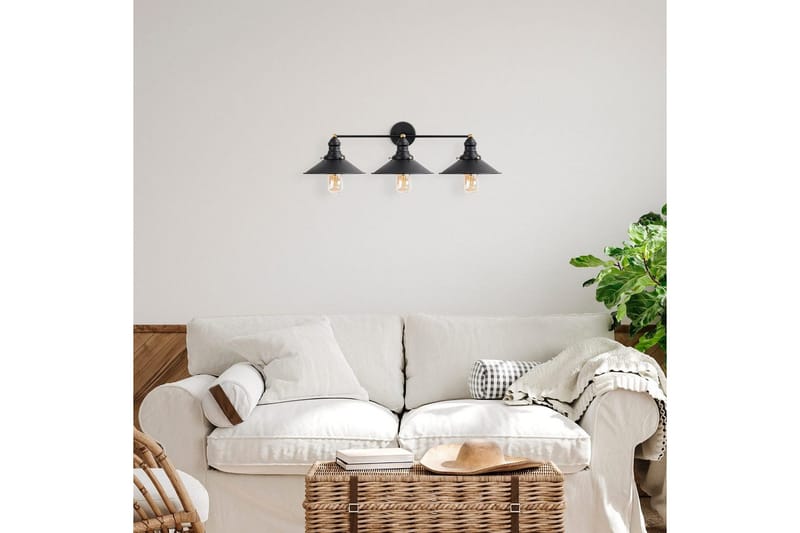 Seinävalaisin Kartionmuotoinen Musta / Antiikki - Musta/Antrasiitti - Valaistus - Sisävalaistus & lamput - Erikoisvalaisin - Riisipaperivalaisin