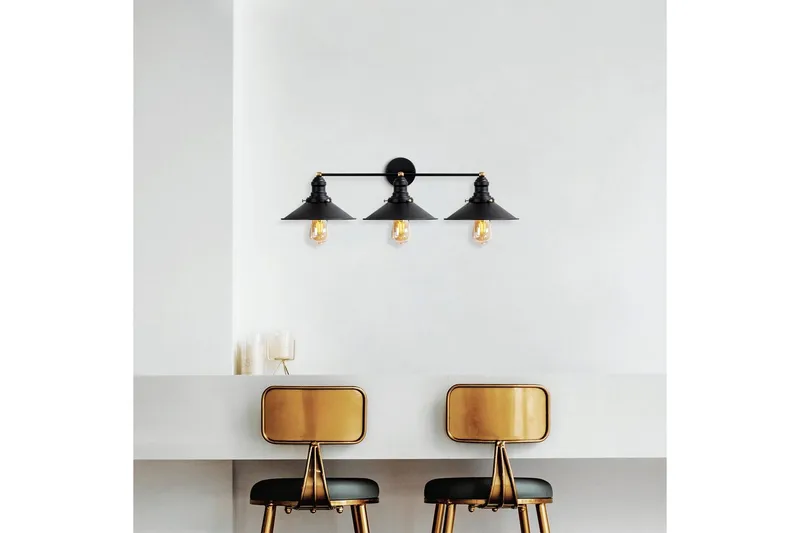 Seinävalaisin Kartionmuotoinen Musta / Antiikki - Musta/Antrasiitti - Valaistus - Sisävalaistus & lamput - Erikoisvalaisin - Riisipaperivalaisin