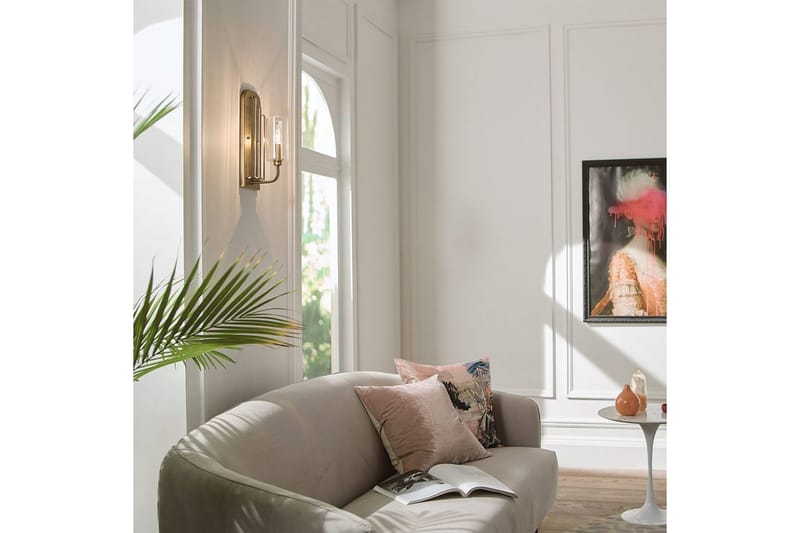 Seinävalaisin Kichler Kimrose Harjattu luonnollinen messinki - Harjattu luonnollinen messinki - Valaistus - Sisävalaistus & lamput - Erikoisvalaisin - Riisipaperivalaisin