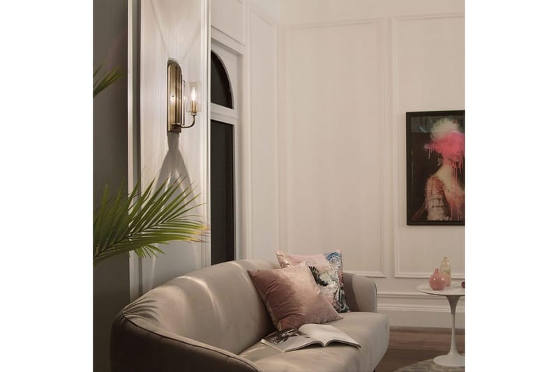 Seinävalaisin Kichler Kimrose Harjattu luonnollinen messinki - Harjattu luonnollinen messinki - Valaistus - Sisävalaistus & lamput - Erikoisvalaisin - Riisipaperivalaisin