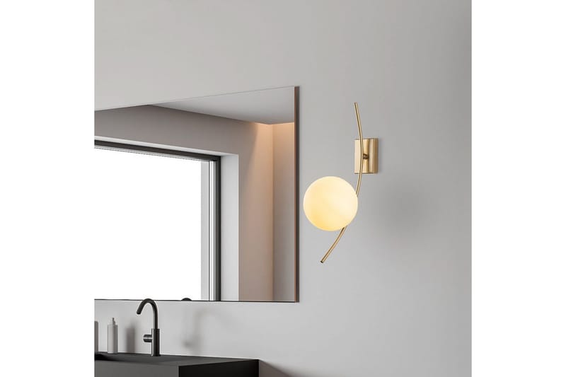 Seinävalaisin Kimbell Kulta - Kulta - Valaistus - Sisävalaistus & lamput - Erikoisvalaisin - Riisipaperivalaisin