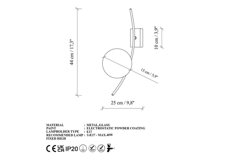 Seinävalaisin Kimbell Kulta - Kulta - Valaistus - Sisävalaistus & lamput - Erikoisvalaisin - Riisipaperivalaisin