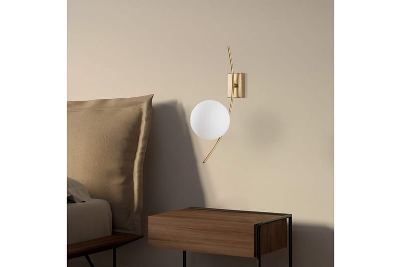 Seinävalaisin Kimbell Kulta - Kulta - Valaistus - Sisävalaistus & lamput - Erikoisvalaisin - Riisipaperivalaisin