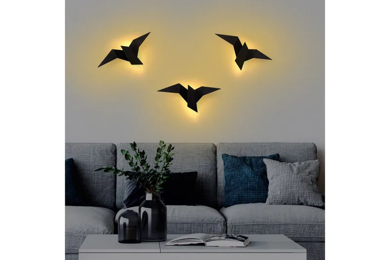 Seinävalaisin Kivo Musta - Musta - Valaistus - Sisävalaistus & lamput - Erikoisvalaisin - Riisipaperivalaisin