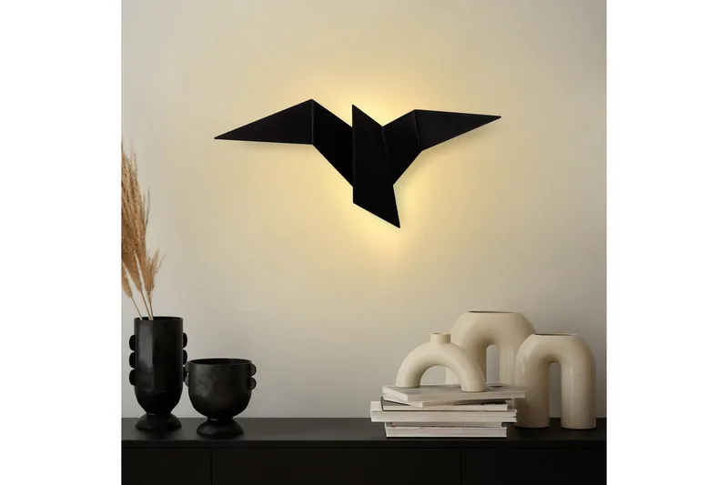 Seinävalaisin Kivo Musta - Musta - Valaistus - Sisävalaistus & lamput - Erikoisvalaisin - Riisipaperivalaisin