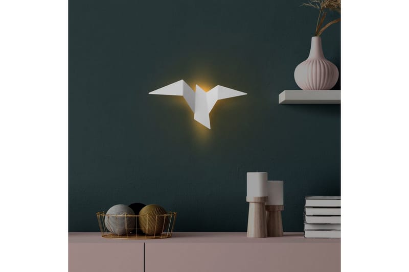 Seinävalaisin Kivo Valkoinen - Valkoinen - Valaistus - Sisävalaistus & lamput - Erikoisvalaisin - Riisipaperivalaisin