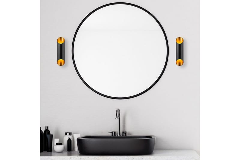 Seinävalaisin Leikkaus Musta / Kulta - Musta / Kulta - Valaistus - Sisävalaistus & lamput - Erikoisvalaisin - Riisipaperivalaisin