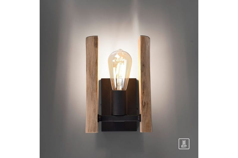 Seinävalaisin Log - 15x25x17 cm - Valaistus - Sisävalaistus & lamput - Erikoisvalaisin - Riisipaperivalaisin