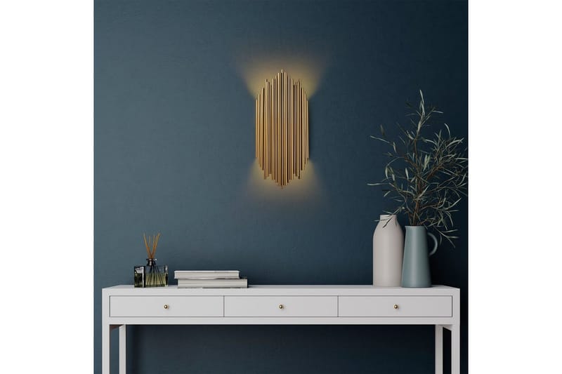 Seinävalaisin Mahima Kulta - Kulta - Valaistus - Sisävalaistus & lamput - Erikoisvalaisin - Riisipaperivalaisin