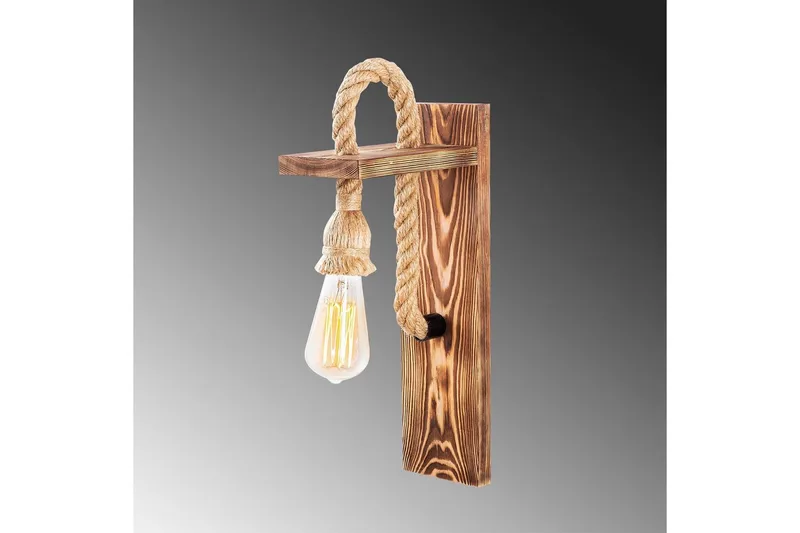Seinävalaisin Nirae puinen - Luonnollinen - Valaistus - Sisävalaistus & lamput - Erikoisvalaisin - Riisipaperivalaisin
