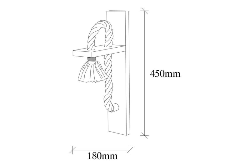 Seinävalaisin Nirao puinen - Ruskea - Valaistus - Sisävalaistus & lamput - Erikoisvalaisin - Riisipaperivalaisin