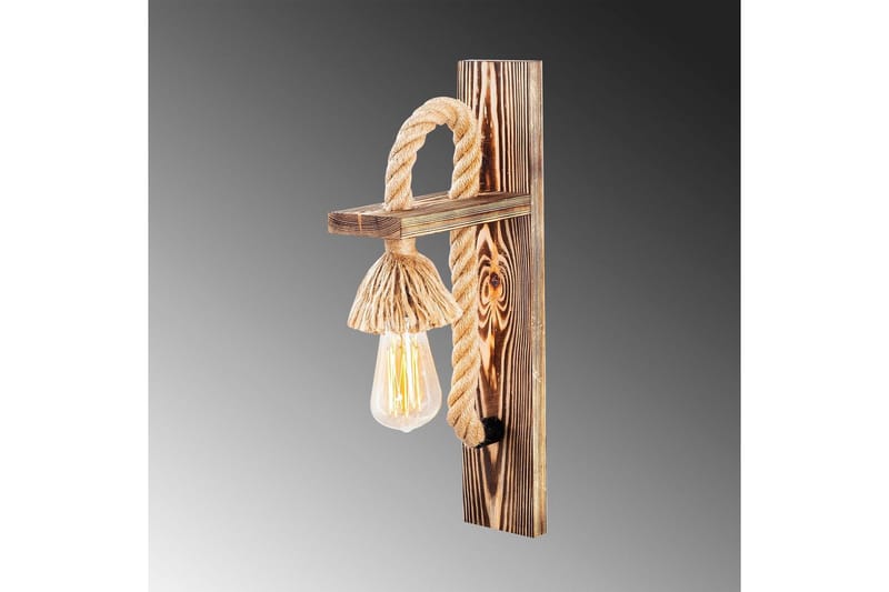 Seinävalaisin Nirao puinen - Ruskea - Valaistus - Sisävalaistus & lamput - Erikoisvalaisin - Riisipaperivalaisin