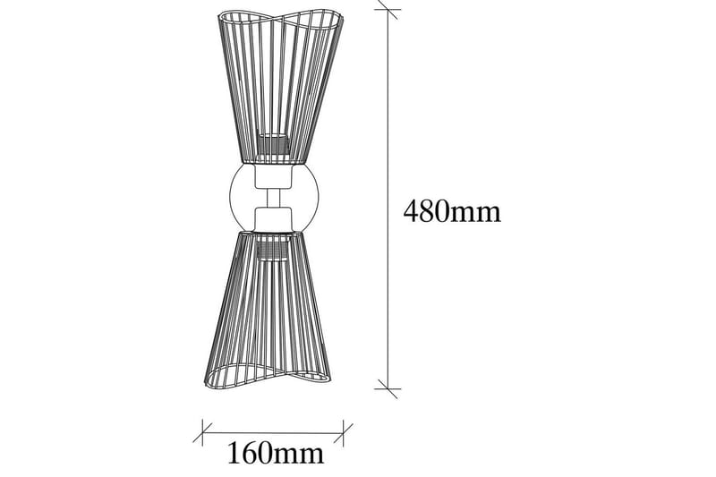 Seinävalaisin Novin Musta - Musta - Valaistus - Sisävalaistus & lamput - Erikoisvalaisin - Riisipaperivalaisin