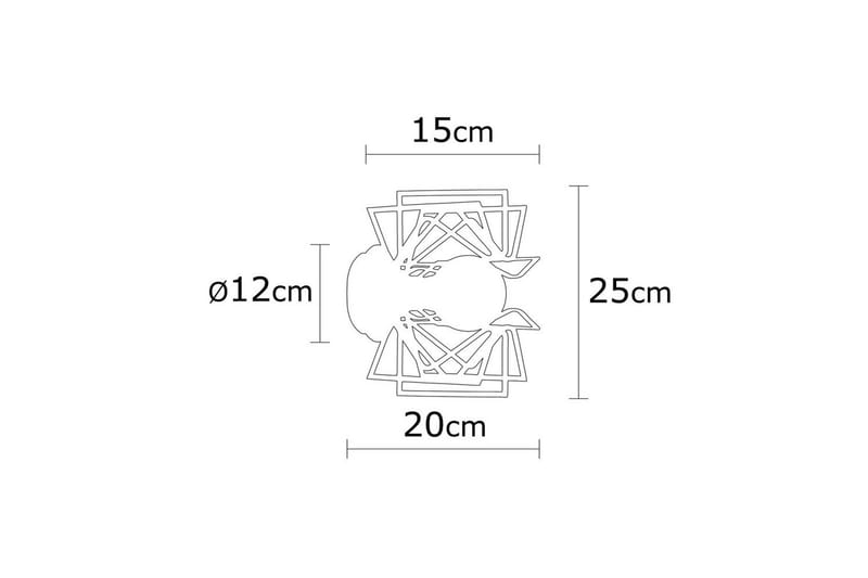 Seinävalaisin Quira Musta - Musta - Valaistus - Sisävalaistus & lamput - Erikoisvalaisin - Riisipaperivalaisin