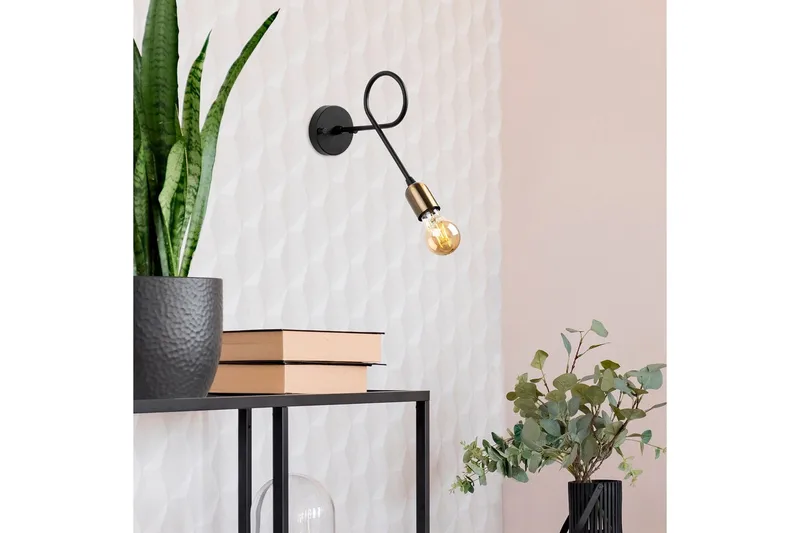 Seinävalaisin Ranju Musta / Antiikkinen - Pronssi/Musta - Valaistus - Sisävalaistus & lamput - Erikoisvalaisin - Riisipaperivalaisin