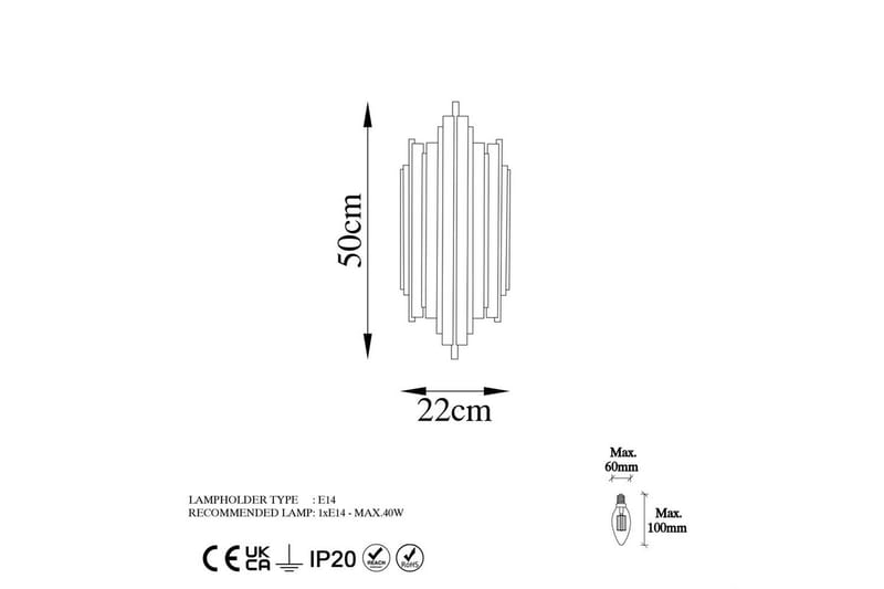 Seinävalaisin Raoji Kromi - Kromi - Valaistus - Sisävalaistus & lamput - Erikoisvalaisin - Riisipaperivalaisin