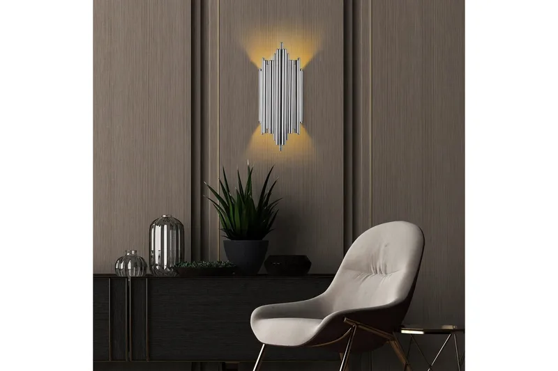 Seinävalaisin Raoji Kromi - Kromi - Valaistus - Sisävalaistus & lamput - Erikoisvalaisin - Riisipaperivalaisin