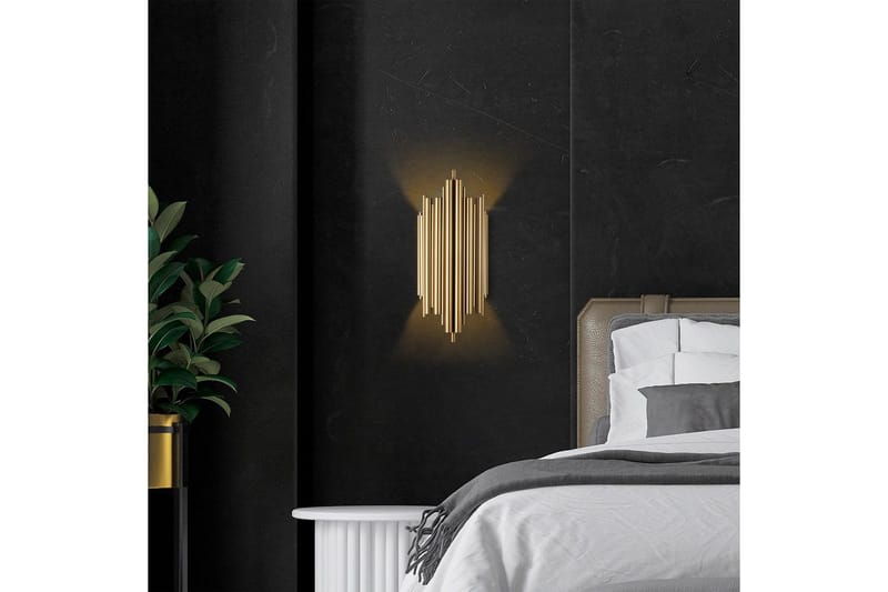 Seinävalaisin Raoji Kulta - Kulta - Valaistus - Sisävalaistus & lamput - Erikoisvalaisin - Riisipaperivalaisin