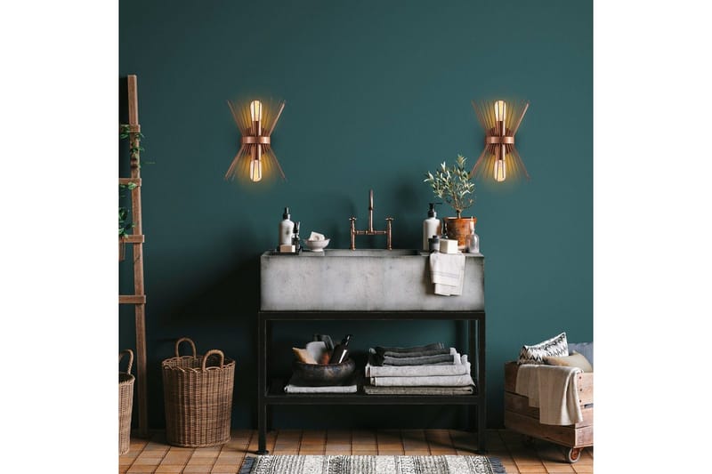 Seinävalaisin Rate 10 Kupari - Kupari - Valaistus - Sisävalaistus & lamput - Erikoisvalaisin - Riisipaperivalaisin