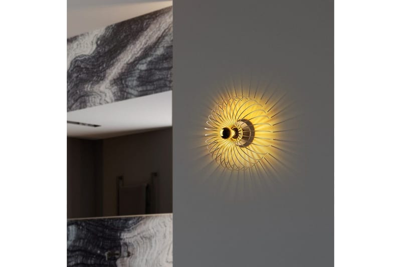 Seinävalaisin Sadortel Kulta - 36 x 12 x 36 cm - Valaistus - Sisävalaistus & lamput - Erikoisvalaisin - Riisipaperivalaisin