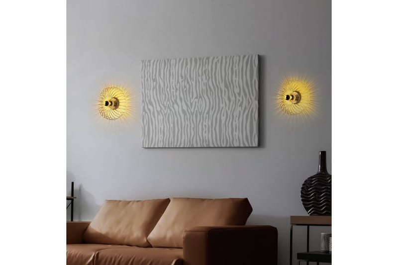 Seinävalaisin Sadortel Kulta - 36 x 12 x 36 cm - Valaistus - Sisävalaistus & lamput - Erikoisvalaisin - Riisipaperivalaisin