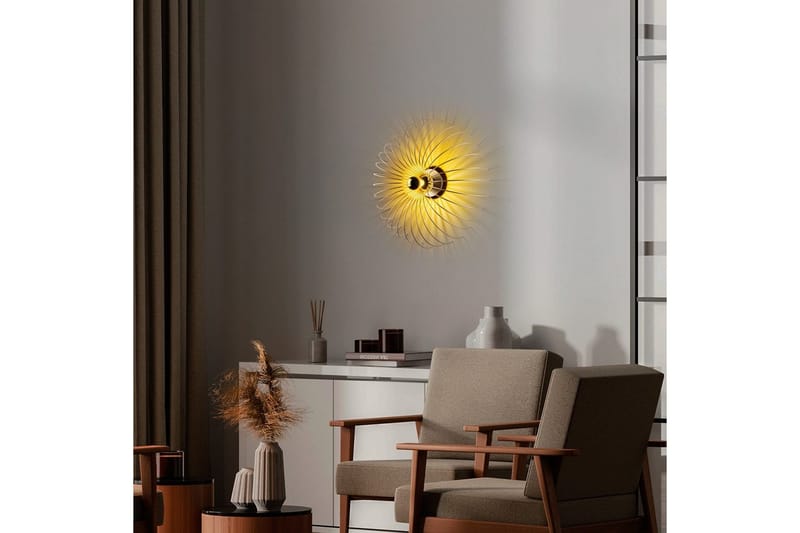 Seinävalaisin Sadortel Kulta - 56 x 16 x 56 cm - Valaistus - Sisävalaistus & lamput - Erikoisvalaisin - Riisipaperivalaisin