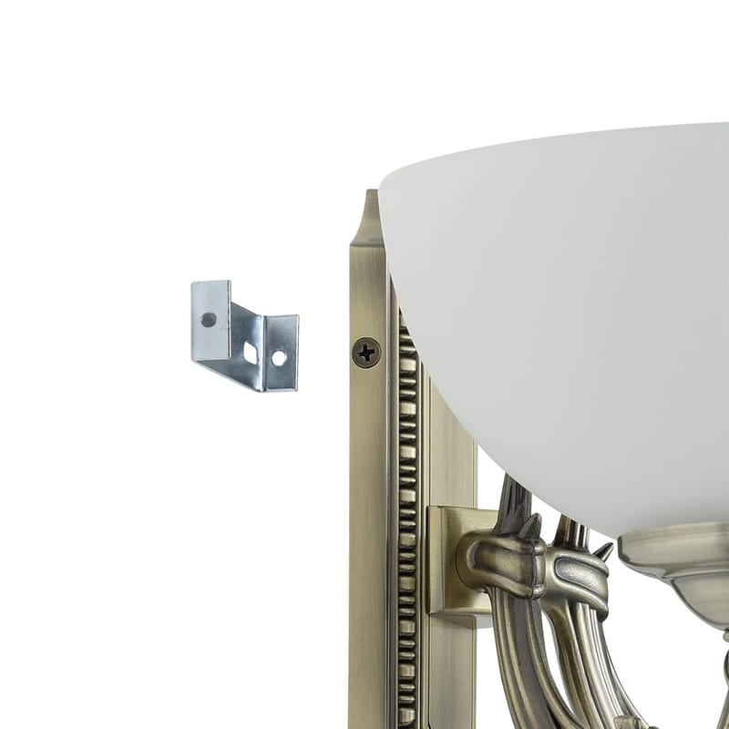 Seinävalaisin Savoy kahdella lampulla - 41 cm - Valaistus - Sisävalaistus & lamput - Erikoisvalaisin - Riisipaperivalaisin