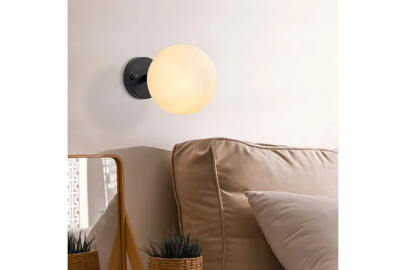 Seinävalaisin Sone Musta / Kermanvärinen - Musta / Kermanvärinen - Valaistus - Sisävalaistus & lamput - Erikoisvalaisin - Riisipaperivalaisin