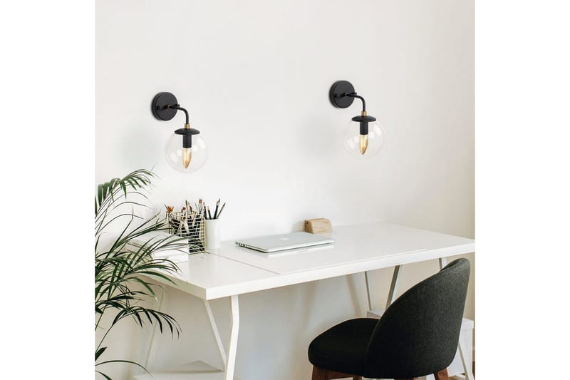 Seinävalaisin Soona Musta / Kulta - Musta / Kulta - Valaistus - Sisävalaistus & lamput - Erikoisvalaisin - Riisipaperivalaisin