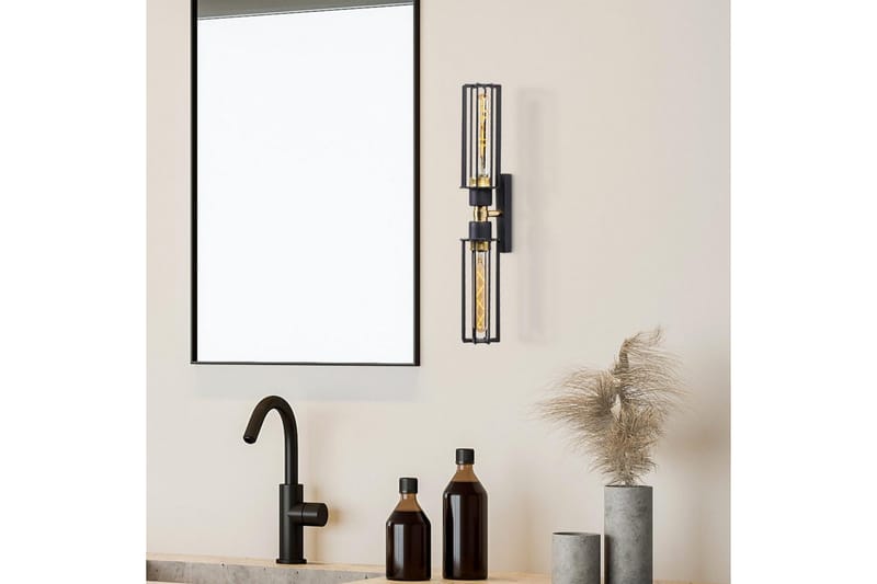 Seinävalaisin Sourab Shine Musta / Kulta - Kulta/Musta - Valaistus - Sisävalaistus & lamput - Erikoisvalaisin - Riisipaperivalaisin