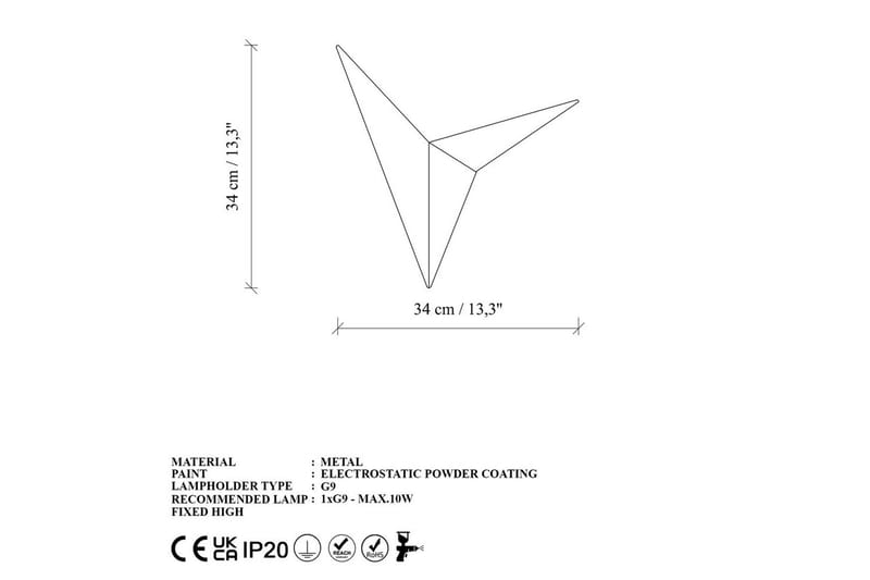 Seinävalaisin Stelin Kulta - Kulta - Valaistus - Sisävalaistus & lamput - Erikoisvalaisin - Riisipaperivalaisin