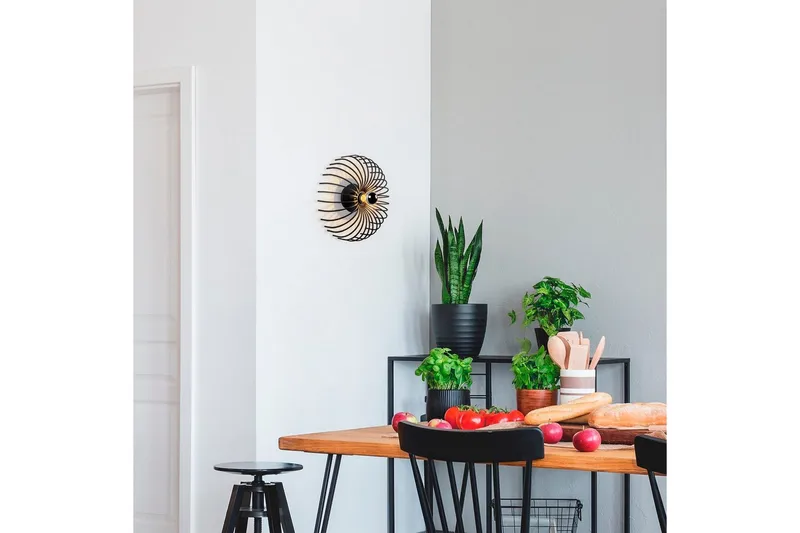 Seinävalaisin Subbersta Musta Halkaisija: 12 cm - Halkaisija: 12 cm - Valaistus - Sisävalaistus & lamput - Erikoisvalaisin - Riisipaperivalaisin