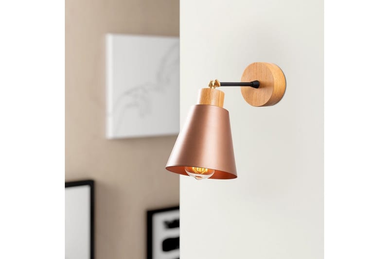 Seinävalaisin Sudalwani Kupari - Kupari - Valaistus - Sisävalaistus & lamput - Erikoisvalaisin - Riisipaperivalaisin