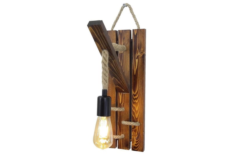 Seinävalaisin Teyra Puu - Ruskea - Valaistus - Sisävalaistus & lamput - Erikoisvalaisin - Riisipaperivalaisin