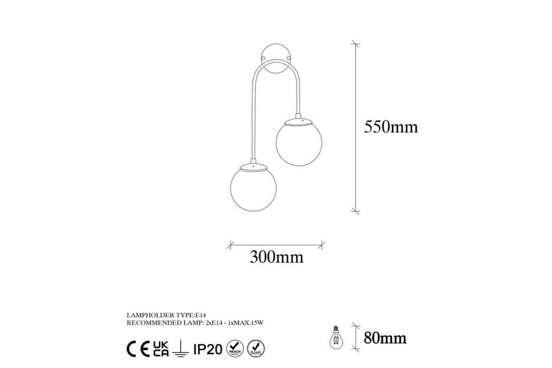 Seinävalaisin Thalara Kaksi Kiiltävää Kultaa - Kulta - Valaistus - Sisävalaistus & lamput - Erikoisvalaisin - Riisipaperivalaisin