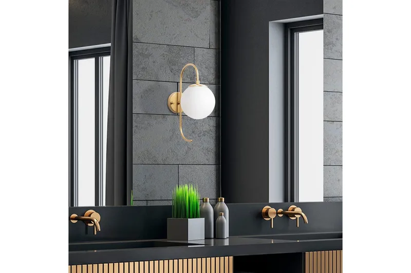 Seinävalaisin Thalara Kiiltävä Kulta - Kiiltävä Kulta - Valaistus - Sisävalaistus & lamput - Erikoisvalaisin - Riisipaperivalaisin