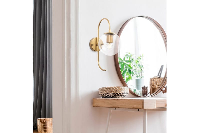 Seinävalaisin Thalara Kiiltävä Kulta Läpinäkyvä - Kiiltävä Kulta Läpinäkyvä - Valaistus - Sisävalaistus & lamput - Erikoisvalaisin - Riisipaperivalaisin