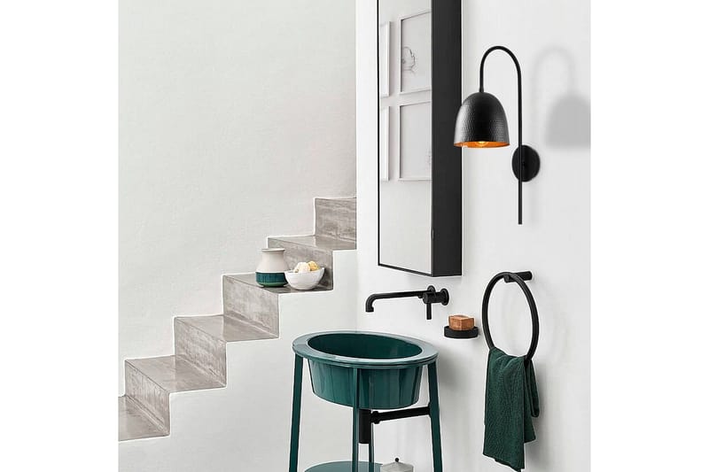 Seinävalaisin Thela Musta - Antrasiitti - Valaistus - Sisävalaistus & lamput - Erikoisvalaisin - Riisipaperivalaisin