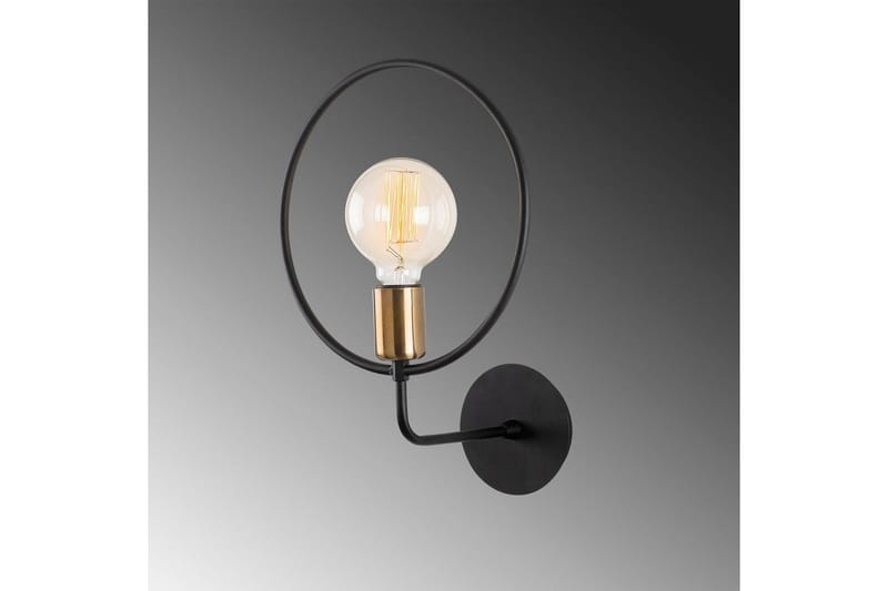 Seinävalaisin Ympyrä musta - Musta - Valaistus - Sisävalaistus & lamput - Erikoisvalaisin - Riisipaperivalaisin