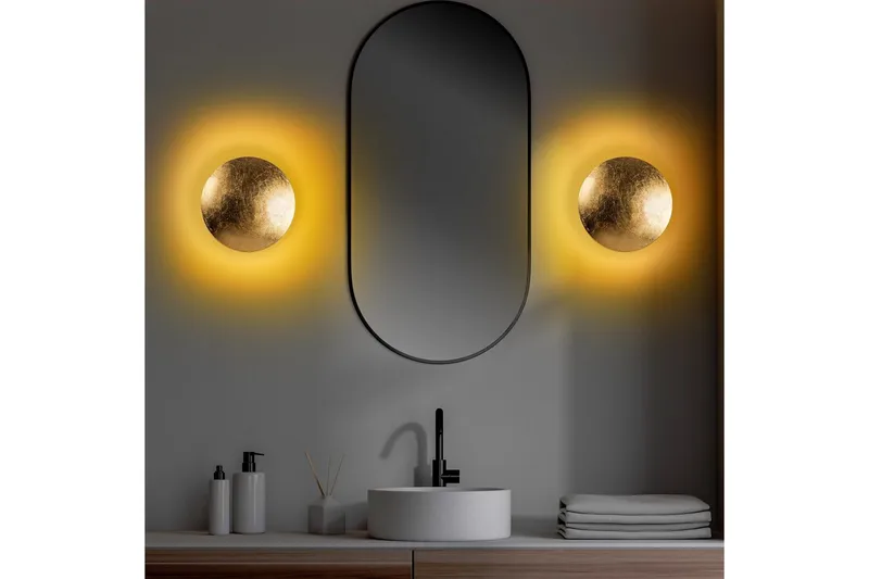 Seinävalaisin Zandel Kulta - Kulta - Valaistus - Sisävalaistus & lamput - Erikoisvalaisin - Riisipaperivalaisin