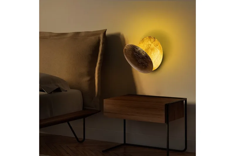 Seinävalaisin Zandel Kulta - Kulta - Valaistus - Sisävalaistus & lamput - Erikoisvalaisin - Riisipaperivalaisin