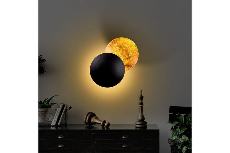 Seinävalaisin Zandel Musta / Kupari - Musta / Kupari - Valaistus - Sisävalaistus & lamput - Erikoisvalaisin - Riisipaperivalaisin