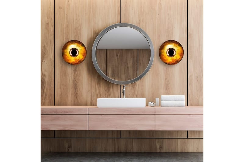 Seinävalaisin Zindale Kupari - 28 x 26 cm - Valaistus - Sisävalaistus & lamput - Erikoisvalaisin - Riisipaperivalaisin