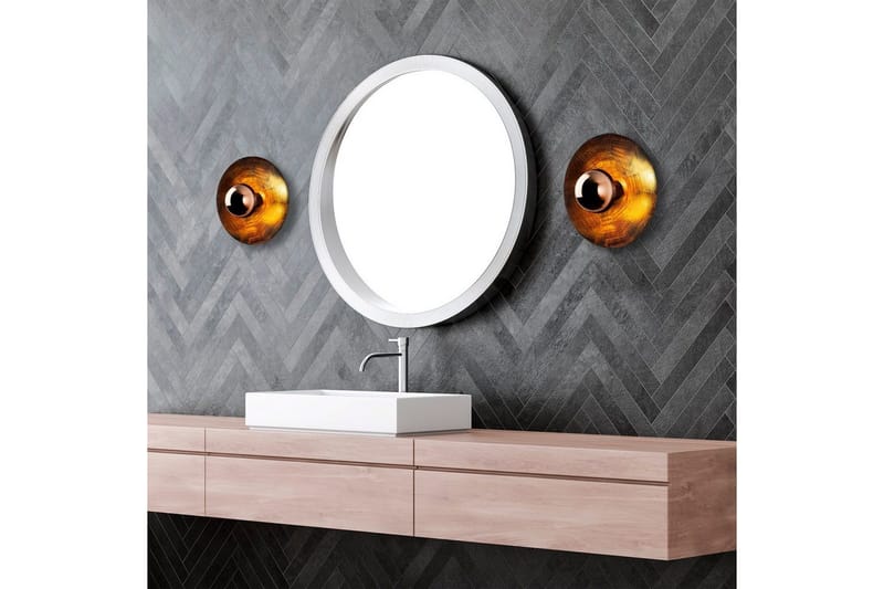 Seinävalaisin Zindale Kupari - 28 x 26 cm - Valaistus - Sisävalaistus & lamput - Erikoisvalaisin - Riisipaperivalaisin