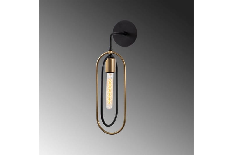 Seinävalaisin Pindor Musta / Kulta - Kulta/Musta - Valaistus - Sisävalaistus & lamput - Erikoisvalaisin - Riisipaperivalaisin