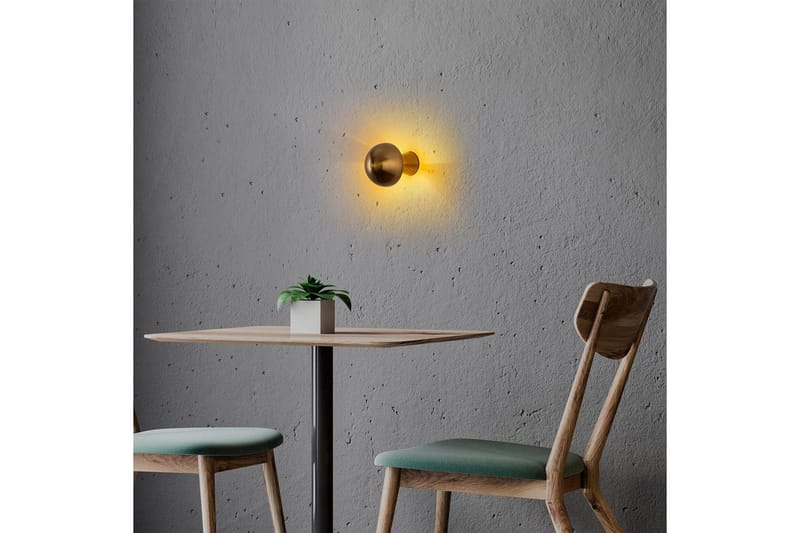 Seinävalaisin Polmar Kulta Halkaisija: 12 cm - Halkaisija: 12 cm - Valaistus - Sisävalaistus & lamput - Erikoisvalaisin - Riisipaperivalaisin